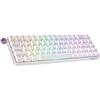 Geeky GK65 65% | Hot Swappable Tastiera da Gioco Meccanica | 68 Tasti Multi Colore RGB LED Retroilluminati per Gaming su PC/Mac | ANSI US Tastiera Americana (Bianco, Mechanical Brown)