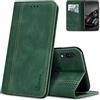 AKABEILA Cover per Asus Zenfone Max Pro (M1) Pelle Custodia per Asus Zenfone Max Pro (M1) Cover Flip Portafoglio Magnetica Stand Covers Frosted Porta Telefono Verde