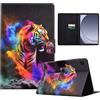 LSPCASA Custodia per Samsung Galaxy Tab A11+/A11 Plus 11 Pollici 2025 SM-X230 SM-X235 SM-X236B Folio Flip Cover in PU Pelle con Funzione di Sostegno, Scomparti per Carte, Custodia per Tablet con