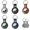 Culinavog 5 Pezzi porta airtag apple, portachiavi airtag in Pelle, air tag custodia Impermeabile Compatibile con Apple GPS Locator per Cani/Gatti, Bagagli(Nero, Grigio, Verde, Marrone e Blu)
