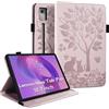 LSPCASA Custodia per Lenovo Idea Tab Pro 12.7 Pollici 2025 PU Leather Cover Con Slot Per Carte Folio Stand Protettiva Case Tablet Cover per Lenovo Idea Tab Pro-Rosa