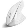 perixx PERIMICE-813W - Mouse verticale Bluetooth 3 in 1, tecnologia wireless multi-dispositivo, borsa da viaggio, colore: bianco, design per destrorsi