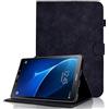 Oduio Custodia per Samsung Galaxy Tab A6 10,1 2016 (SM-T580 / T585) Multi-angli Cover con Funzione di Supporto Pelle PU Flip Tablet Case, Auto Sveglia/Sonno per Galaxy Tab A 10.1'' 2016 - Nero