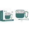 Generic Custodia protettiva per AirPods Pro 3 XDcase, in silicone, spessore 2,5 mm, con gancio (verde scuro)