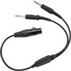 Topiky Adattatore per Cuffie a Doppia Spina da XLR a GA a 5 Pin per Adattatore per Cuffie Aeronautiche Plug and Play, Splitter a Y da XLR a Doppia Spina a GA a 5 Pin da Femmina
