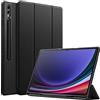 JETech Custodia per Galaxy Tab S10 Ultra/S9 Ultra 14,6, Graphite Nero | Cover TPU morbido, Porta S Pen, Supporto Tri-fold, Ricarica S Pen, Auto Svegliati/Sonno