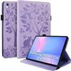 LSPCASA Custodia per Samsung Galaxy Tab S10 FE+(13.1 Pollici) PU Leather Cover Con Slot Per Carte Folio Stand Protettiva Case Tablet Cover per Samsung Galaxy Tab S10 FE Plus -Rosa