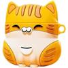 GULVQYF Custodia protettiva per cuffie in silicone Kawaii per Airpods pro 2 (2023/2022), custodia protettiva per cuffie Air pods pro di seconda generazione, per ragazze e ragazzi (giallo)
