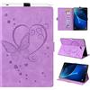 Auslbin Custodia per Galaxy Tab A6 10.1 2016,Pelle PU Cover Tablet con Auto Svegliati/Sonno Funzione Case con Supporto Funzione,Cover per Samsung Galaxy Tab A6 10.1 Pollici SM-T580/SM-T585,Viola