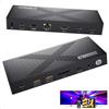 PULWTOP Dock Thunderbolt 4, hub con doppio monitor 8K/4K | Docking station per laptop con 40 Gb/s, HDMI, SD/TF4.0, 2,5 GbE per Windows, MacMiniM4 e Macbook, certificato Thunderbolt