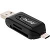 Inline Otg Lettore Per Scheda Sd E Microsd Per Android E Pc