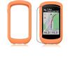 yystao - Custodia protettiva in silicone per computer da bicicletta, compatibile con Garmin Explore2, con pellicola protettiva morbida in TPU, antiurto, antipolvere, impermeabile, arancione