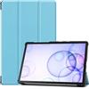 Saturcase - Custodia per Samsung Galaxy Tab S6 10.5, in pelle sintetica, pieghevole, con funzione automatica Sleep/Wake, per Samsung Galaxy Tab S6 10.5 SM-T860 T865 blu cielo