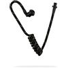 LIFE IS SIMPLE Tubo sonoro in nylon | Accessori per dispositivi radio | Security Accessorial | Tubo acustico per cuffie di sicurezza | Cuffie di sicurezza | Chiusura a baionetta | Colore: nero e oro