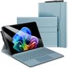 FINTIE Custodia per Microsoft Surface Pro 12 Pollici (2025), [Multi-angli] Portfolio Business Cover Posteriore in TPU con Tasca e Portapenne, Compatibile con Tastiera Type Cover, (Blu)