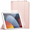 CACOE Cover Compatibile con iPad 9a / 8a / 7a Generazione | Custodia con Ultra Sottile in Pelle con Vetro Temperato Ultra Sottile per iPad 10.2 Pulgada, Oro Rosa