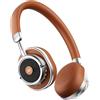 iKF Rona Cuffie Wireless Adattive con Cancellazione del Rumore, Retro Bluetooth On Ear con Hi-Res audio, fino a 75 Ore di Riproduzione, Microfono HD, Modalità Trasparenza （Marrone ）
