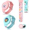 Générique 2pcs Braccialetto per Bambini Impermeabile per AirTag, Carino Animato Regolabile IP53 Silicone Nascosto per Apple Air Tag Holder Custodia Anti-Perdita GPS Tracker