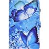 X-Best Cover Galaxy Tab A 10.1 (A6 2016), Custodia a libro di alta qualità con copertina a portafoglio con supporto di carta per tablet Samsung Galaxy Tab A6 10.1 (SM-T580 / T585) (Blue Butterfly)