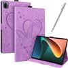 JayModCase Custodia per Xiaomi Pad 5 / Xiaomi Pad 5 Pro 11 pollici Tablet 2021 Pelle PU Flip Stand Cover, Angolo di Supporto Regolabile (Porpora)