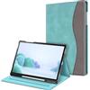 FINTIE Cover per Samsung Galaxy Tab S10+ Plus/S9 FE+ Plus/S9+ Plus - 12.4 | con S Pen Holder, [Multi-angli] Slim Fit Stand Cover Custodia con Tasca Auto Sveglia/Sonno, Turquoise/Marrone