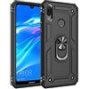 Jielangxin Cover per Huawei Y6s 2019 ,360 Grado Rotazione Protective Custodia Cover per Huawei Y6 2019 MRD-LX1 / Y6 Prime 2019 MRD-L21 MRD-L21A / Y6s JAT-LX1 JAT-LX3 JAT-L29 JAT-L41 Custodia Case Cover Black