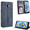 Elubugod Jielangxin Cover per Samsung Galaxy J6+,Custodia in Pelle Custodia per Samsung SM-J610G/DS Galaxy J6+ 2018 / SM-J610F/DS SM-J610FN/DS SM-J610G / Galaxy J6 Prime Custodia Case Cover Blue