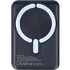 LA CASA DE LAS CARCASAS PowerBank MagSafe Nero 5.000 mAh - Batteria esterna portatile iPhone | MagSafe - Batteria esterna portatile magnetica per iPhone, 15 W, 5000 mAh, leggera, compatta, colore: nero