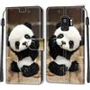 SIENIANLINE Cover per Samsung Galaxy S9 Plus custodia portafoglio Panda carino | Chiusura magnetica, Scomparti carte, Funzione supporto, Pelle PU flip cover per Samsung S9 Plus