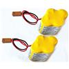 TOPCHANCES Confezione da 2 batterie di ricambio BR-2/3AGCT4A 6 V 4400 mAh per controllo FANUC A98L-0031-0025 sistema CNC