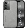 Kepuch Silklike Cover per Realme C75 4G - Custodia Case Piastra Metallica Incorporata - Grigio