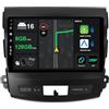 KeiDilie 9 [6G+128G] Android 16 Autoradio per Mitsubishi Outlander/Peugeot 4007/Citroen C-Crosser-[Integrato CarPlay&Android Auto | DSP | Mirror Link | GPS | BT 5.0 | WiFi | 360° Panoramica]+AHD Camera & MIC