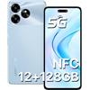 UMIDIGI Smartphone 5G NFC, G6 Telefono Cellulare, 12GB+128GB/1TB, 50MP+8MP Fotocamera, 5000mAh Batteria, 6.57 90Hz HD+, Dual SIM Telefoni, GPS/OTG/Face ID/Fingerprint Smartphones