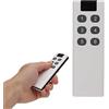 Dioche Telecomando 433 MHz, 6 Tasti, 100 Metri di Alta Sensibilità, Design Alla Moda, Ampia Applicazione, Wireless