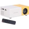 PUSOKEI Mini Proiettore per Telefono, 24-60 Pollici 4:3, Portatile Con Schermo Enorme, Risoluzione 1920x1080, Videoproiettore per Home Theater All'aperto (SPINA UE)