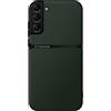 Kepuch Cover per Samsung Galaxy S21 FE - Custodia Case Piastra Metallica Incorporata Litchi Grano - Verde