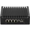HSIPC N5105 Quad Core Firewall Micro Appliance, Mini PC, Nano PC, Router PC with 8G RAM 128G SSD, 4 RJ45 Port AES-NI Compatible with Pfsense OPNsense
