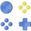 Savage Raven by Skull & Co. D-Pad Button Cap Set for Nintendo Switch 2 Joy-con - Blue+Light Yellow