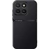 Kepuch Cover per Honor X8C - Custodia Case Piastra Metallica Incorporata Litchi Grano - Nero