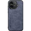 Kepuch Silklike Cover per Vivo IQOO Z9 China/IQOO Z9 Turbo - Custodia Case Piastra Metallica Incorporata - Blu