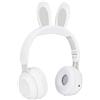 ASHATA Cuffie Bluetooth 5.0 Pieghevoli con Microfono Simpatico Orecchio di Coniglio Cuffie Over-Ear Wireless per Bambini Verdi Adolescenti Adulti, 12 Ore di Ascolto, TF/Aux, 7 Modelli Integrati Luce(Bianco)