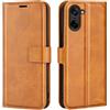 Kezaizhe Custodia per OnePlus Nord CE5 PU Pelle Wallet Protettivo Cellulare Flip Cover per One Plus Nord CE 5 a Portafoglio Telefono con Magnetica (Giallo)