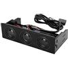 Lazmin112 Altoparlante del Pannello Anteriore del PC, cassa del Computer Stereo Surround Altoparlante con Microfono integrato,Audio HD e Bassi Migliorati,Soundbar, 5,25 Pollici per Computer