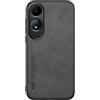Kepuch Silklike Cover per Oppo A60 4G - Custodia Case Piastra Metallica Incorporata - Nero