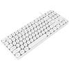 Bewinner Tastiera da Gioco Meccanica a 87 Tasti, Tastiera Cablata Retroilluminata a LED Arcobaleno e Copritasti Rotondi, Tastiera per Computer Compatta per PC Portatile Windows Gamer (Bianco)