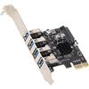 Keenso VL805 CHIP USB 3.0 PCIE ESPANSION SCHEDE CON 4 Porte Ad Alto Oro in Oro per, Trasmissione Veloce da 5 Gbps USB Expansion Card per PC Desktop