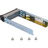 aqxreight Vassoio per Drive Rigido da 2,5 Pollici in Metallo Stabile ABS SAS/Drive Drive per SR650 SR550 SR570 HR630X HR650S