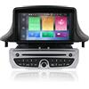 MOOKAKA Android Autoradio 2 din Navigazione GPS per Renault Megane 3 Fluence 2009-2015 Lettore multimediale Supporto Wireless Carplay DSP DVD 7 pollici Unità principale 1080P (PX5 8Core,4+64GB)