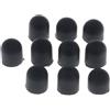 perfk Puntali in Silicone di Ricambio per Penne Touch Screen (Confezione da 10), Nero 7,0mm