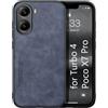 Kepuch Silklike Cover per Redmi Turbo 4 / Poco X7 Pro - Custodia Case Piastra Metallica Incorporata - Blu